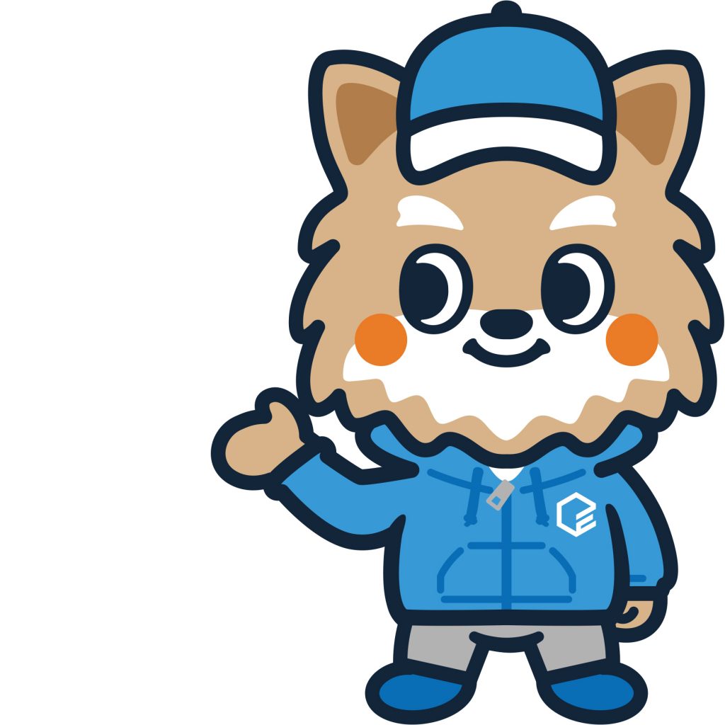 近畿エクステリアのイメージキャラクター「エクステリア君」